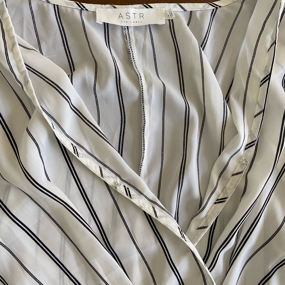 ASTR Striped Bodysuit Size Small